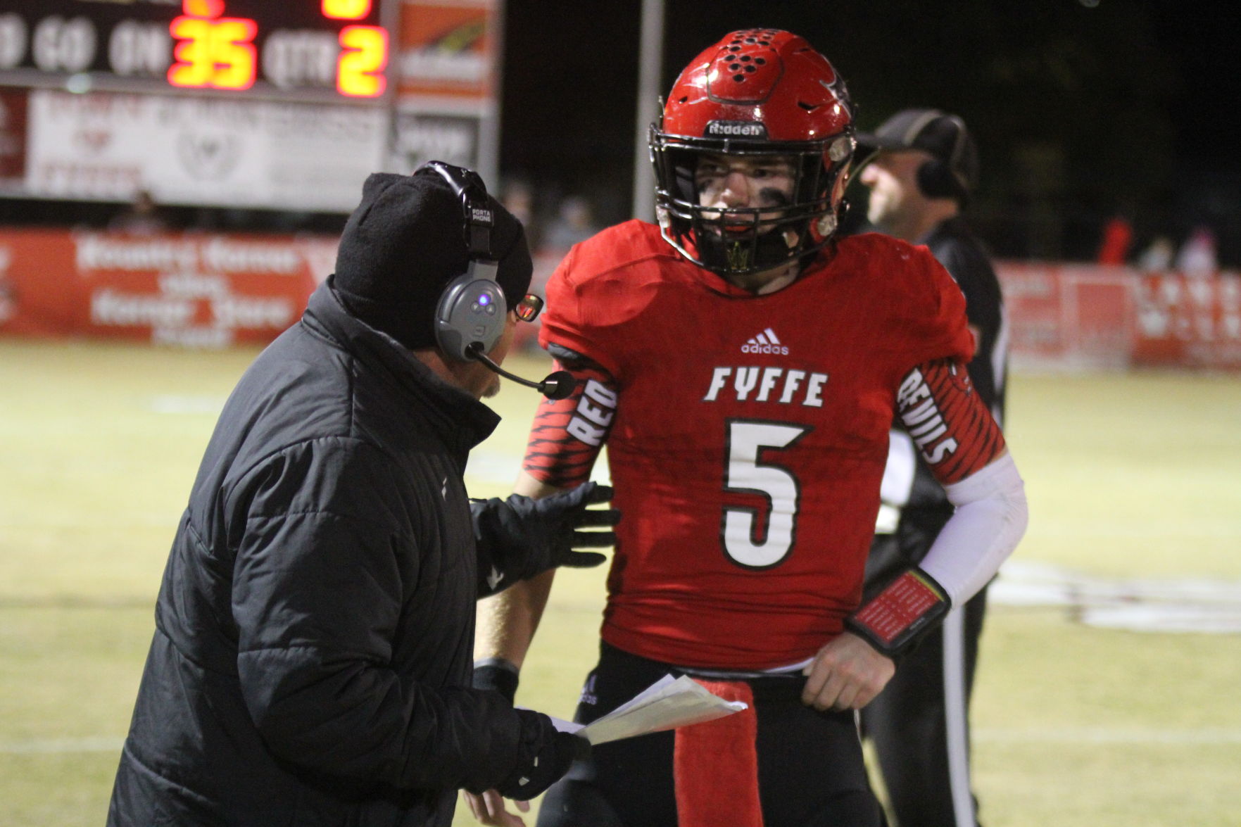 Coach Benefield and Zach Pyron